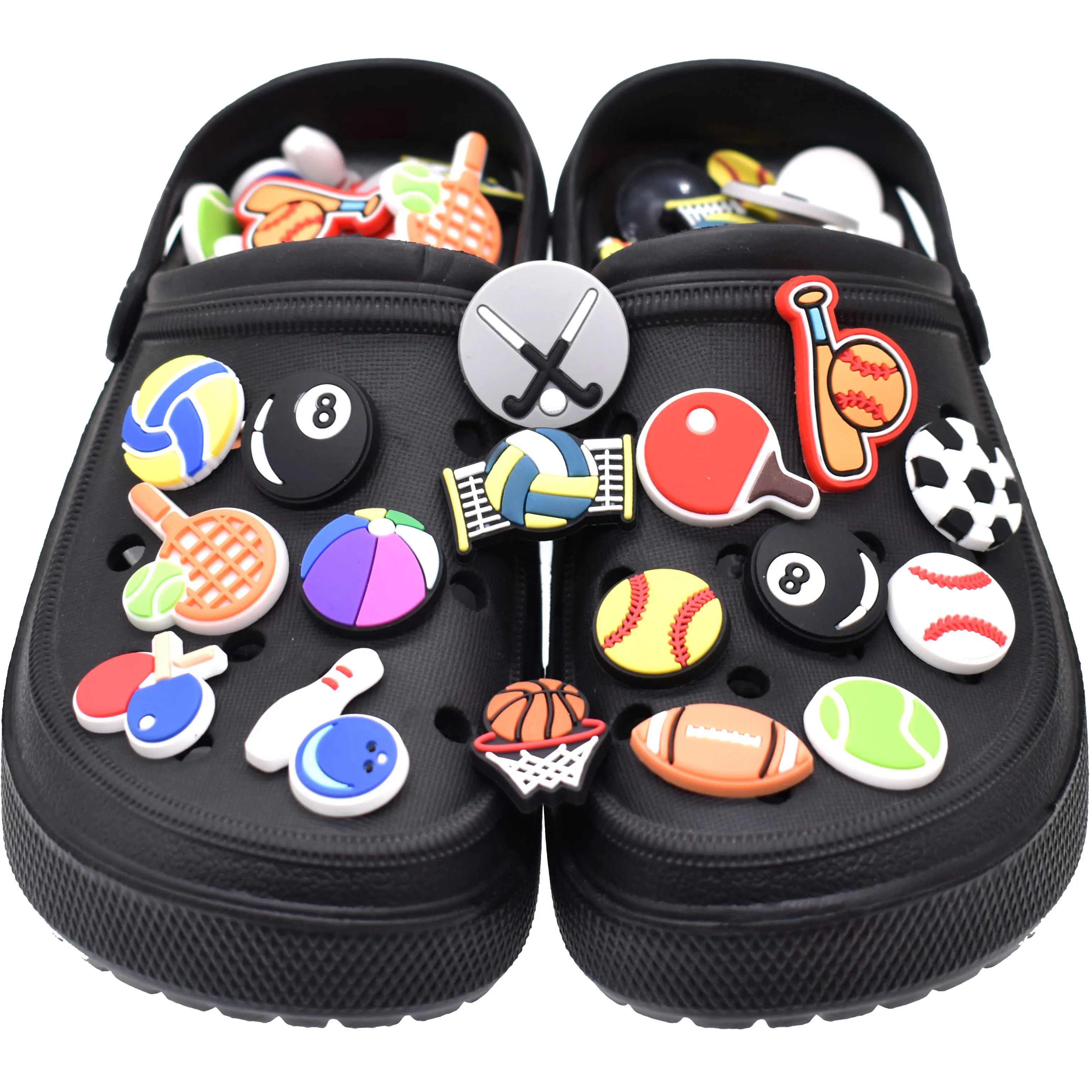 Fashion new design soft pvc croc decoration ball shoe charms for croc, As picture
Fashion new design soft pvc croc decoration ball shoe charms for croc, As picture