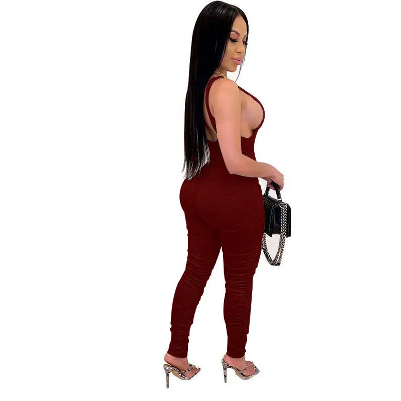Plus size women clothing 2021 summer Soild Color Tights Sleeveless Deep V One Piece Bodycon Bodysuit Stacked Pants Women Outfits, Picture shows
Plus size women clothing 2021 summer Soild Color Tights Sleeveless Deep V One Piece Bodycon Bodysuit Stacked Pants Women Outfits, Picture shows