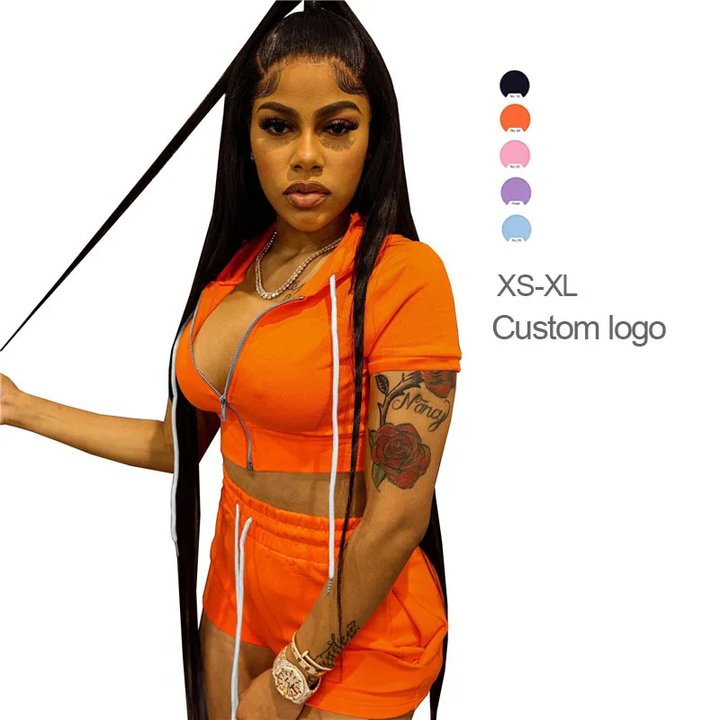 XS - XL Custom Logo Full Zip Up Crop Blank Hoodie Tracksuit Women Outfits Matching Two Piece Jogging Set Tracksuit Short Set, As picture
XS - XL Custom Logo Full Zip Up Crop Blank Hoodie Tracksuit Women Outfits Matching Two Piece Jogging Set Tracksuit Short Set, As picture