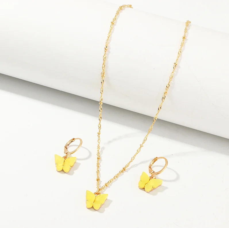 XUNBEI Lovely Candy Color Beautiful Design Women Kids Butterfly Earrings Necklace Set Jewelry
XUNBEI Lovely Candy Color Beautiful Design Women Kids Butterfly Earrings Necklace Set Jewelry