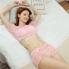 2019 new design 100% spandex tube top suit sexy sweet lolita bra set underwear