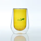 Heat Resistant Eco Coffee Double Walled Coffee Cup Glass