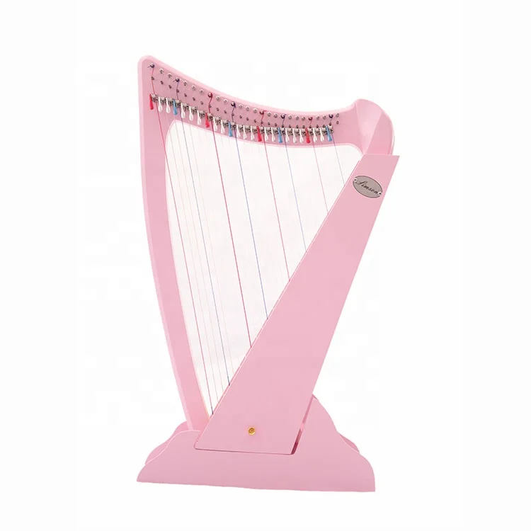 Simson Pink 26 Strings Mini Portable Harp, Colorful 
Simson Pink 26 Strings Mini Portable Harp, Colorful