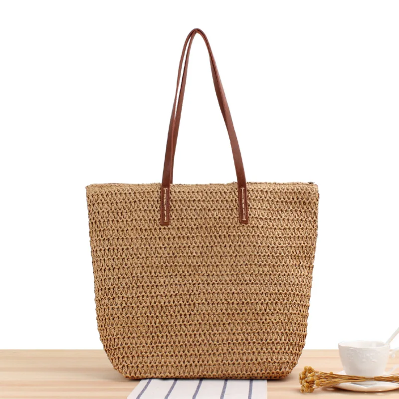 Hot Sale Hand Woven Women's Straw Handbags Beach Holiday One-shoulder Straw Bag Wholesale
Hot Sale Hand Woven Women's Straw Handbags Beach Holiday One-shoulder Straw Bag Wholesale
