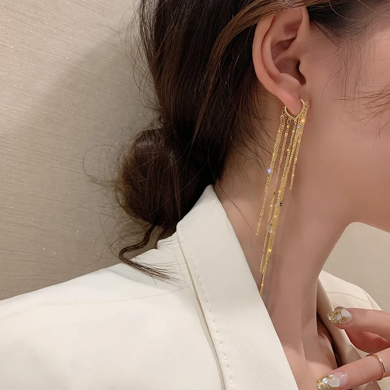 ENSHIR Fashion Statement Long Chain Love Heart Tassel Earring for Women Jewelry, As picture
ENSHIR Fashion Statement Long Chain Love Heart Tassel Earring for Women Jewelry, As picture