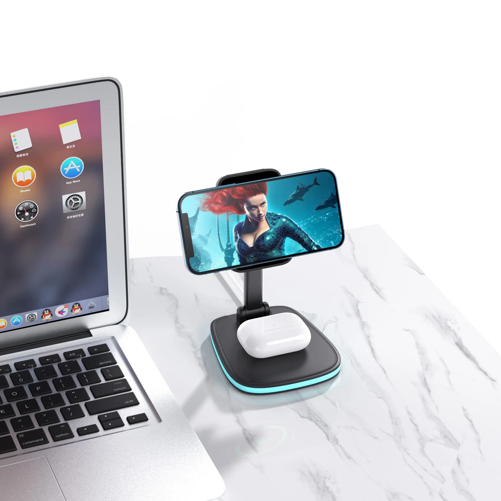 3 In 1 Wireless Charging Station Fast Charge Cell Phone Watch Earphone 3 In 1 Fast Wireless Charge, White/black
3 In 1 Wireless Charging Station Fast Charge Cell Phone Watch Earphone 3 In 1 Fast Wireless Charge, White/black