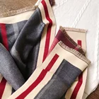 Scarf Winter Warm Scarf Luxury Brand Pashmina Female Tassel Shawl Thick Cashmere Wool Scarf