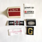 Eco-friendly Label Clothing Iron On Label Customized Logo Fashion Iron On Washable Woven Private Label For Clothing
