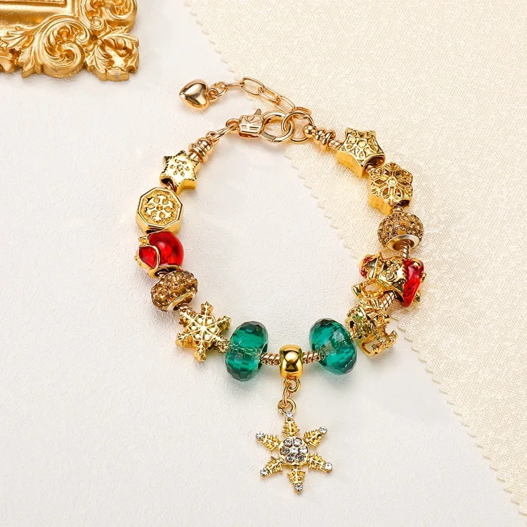 Christmas Gift Jewelry Real Gold Plated CZ Cubic Zirconia Crown Charm Bracelet Bling Rhinestone Crystal Star Charm Bracelet
Christmas Gift Jewelry Real Gold Plated CZ Cubic Zirconia Crown Charm Bracelet Bling Rhinestone Crystal Star Charm Bracelet