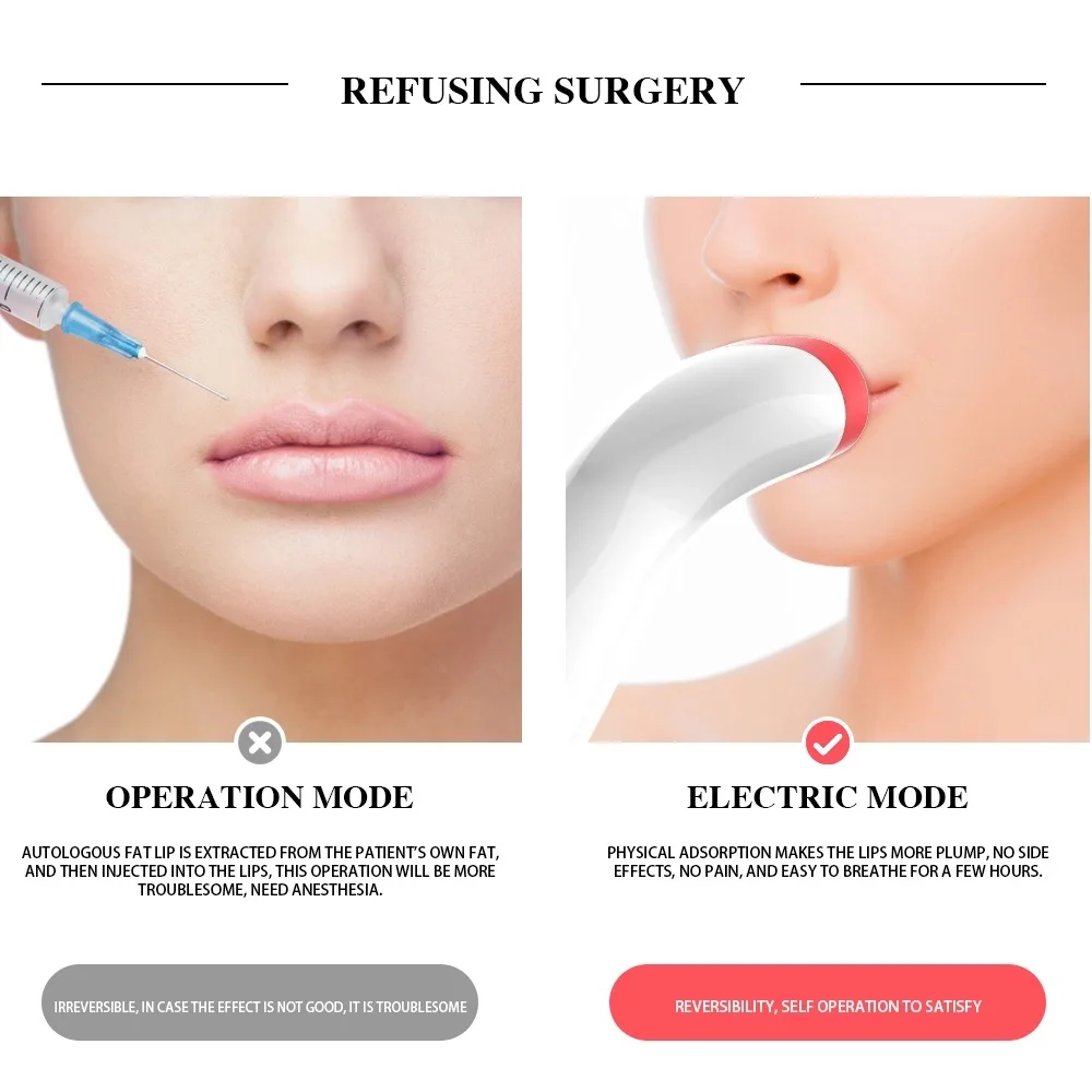 Makeup Sexy Beauty Lips Soft Silicone Automatic Enhancer USB Electric Lip Plumper For Lady, White
Makeup Sexy Beauty Lips Soft Silicone Automatic Enhancer USB Electric Lip Plumper For Lady, White