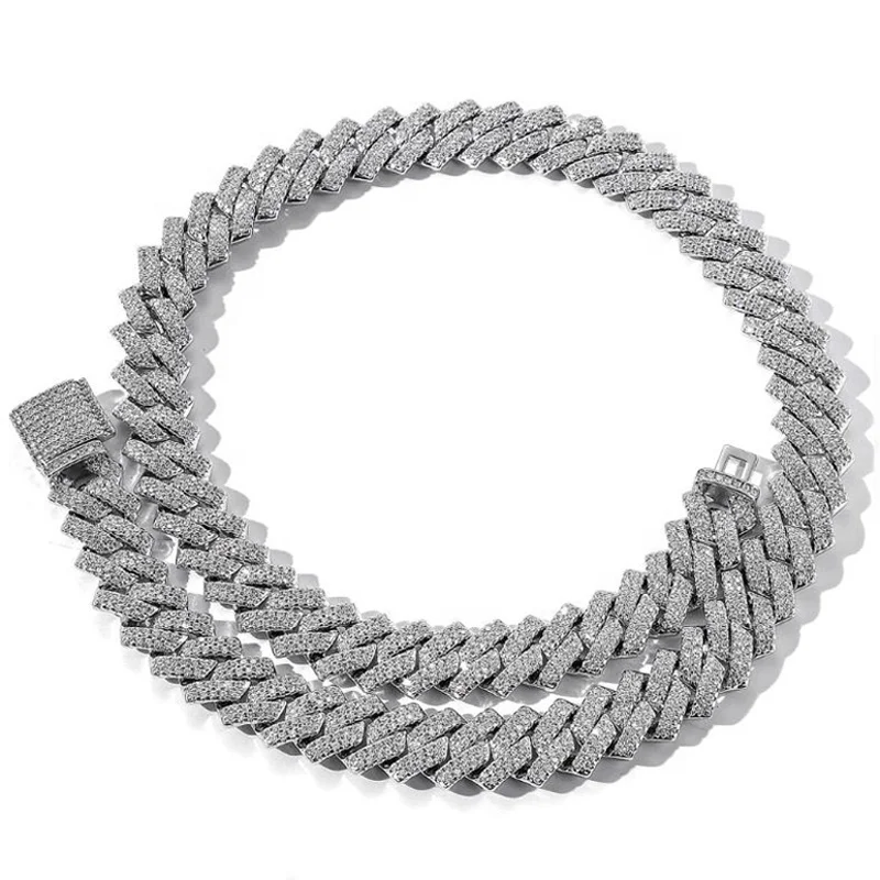 Iced Out Cuban Link Chain with Full CZ Stone Luxury Men Women Hip Hop Silver Bling Cubic Zirconia Crystal Jewelry Necklaces, Silver/gold
Iced Out Cuban Link Chain with Full CZ Stone Luxury Men Women Hip Hop Silver Bling Cubic Zirconia Crystal Jewelry Necklaces, Silver/gold