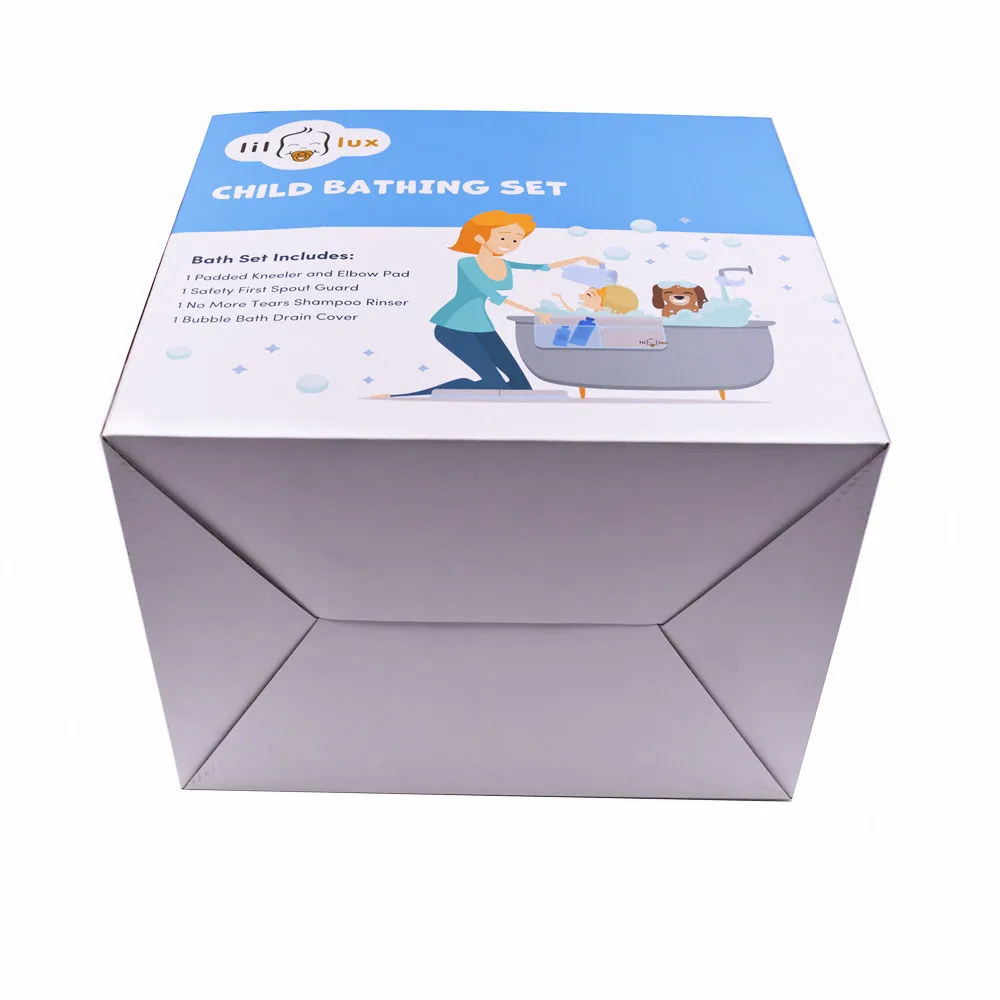 box packaging baby clothing and bath set corrugated gift box for