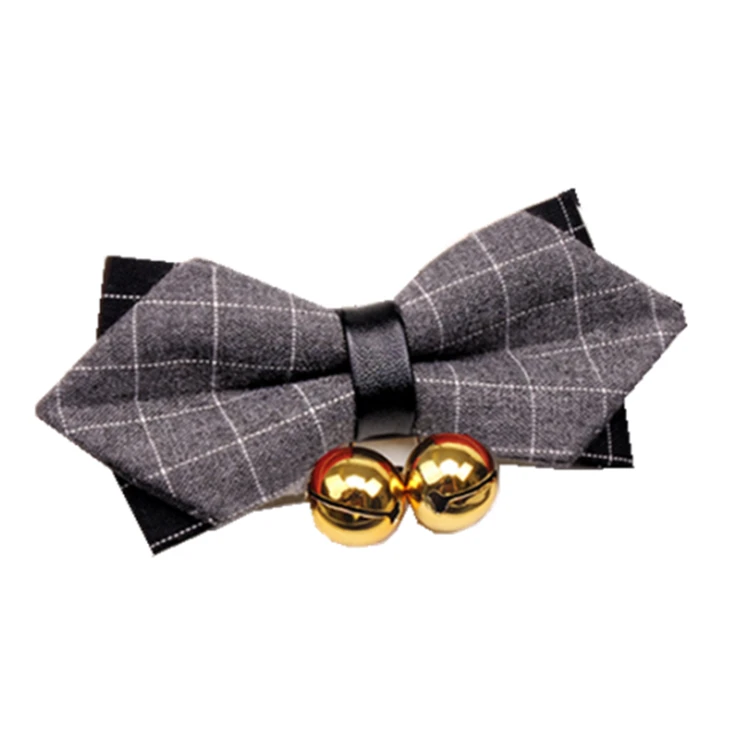 2020 New Plaid Bow Ties Adjustable Pet Double Bell Collar Clothes Accessories PU Striped Pet Cat Dog Bow Ties
2020 New Plaid Bow Ties Adjustable Pet Double Bell Collar Clothes Accessories PU Striped Pet Cat Dog Bow Ties