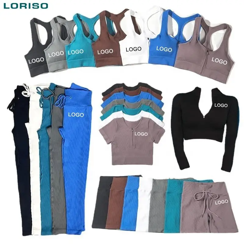 New fitness clothing Long sleeve workout running yoga outfits Vertical striped sport leggings sets for women
New fitness clothing Long sleeve workout running yoga outfits Vertical striped sport leggings sets for women