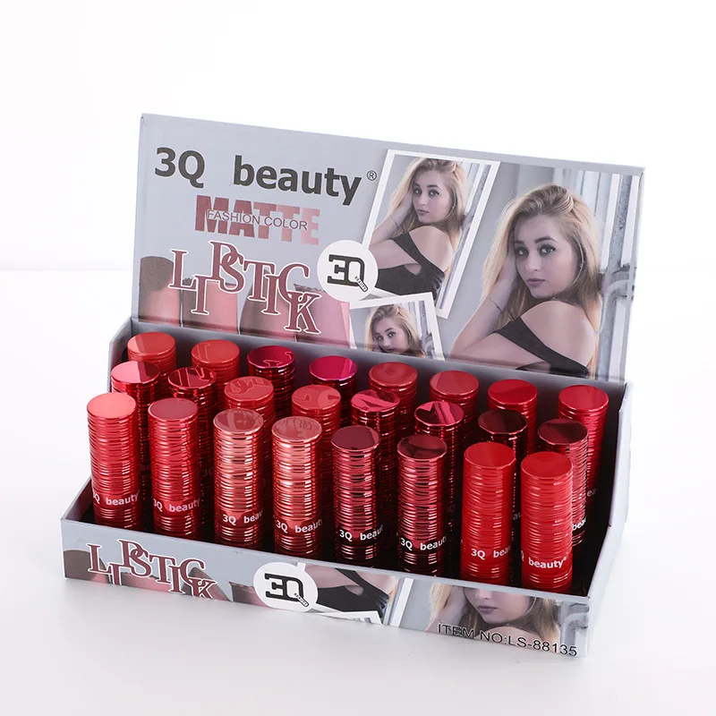 Factory Wholesale 24 Pieces In A Box Lipstick Packaging Easy To Color Makeup Red Lipstick Matte
Factory Wholesale 24 Pieces In A Box Lipstick Packaging Easy To Color Makeup Red Lipstick Matte