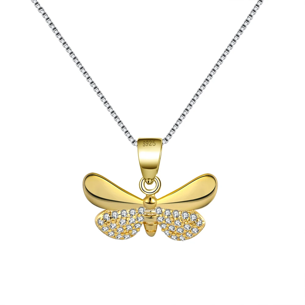 RINNTIN SN89 Women Jewelry Unique Products from China 925 Sterling Silver Gold Plated Butterfly Necklace
RINNTIN SN89 Women Jewelry Unique Products from China 925 Sterling Silver Gold Plated Butterfly Necklace