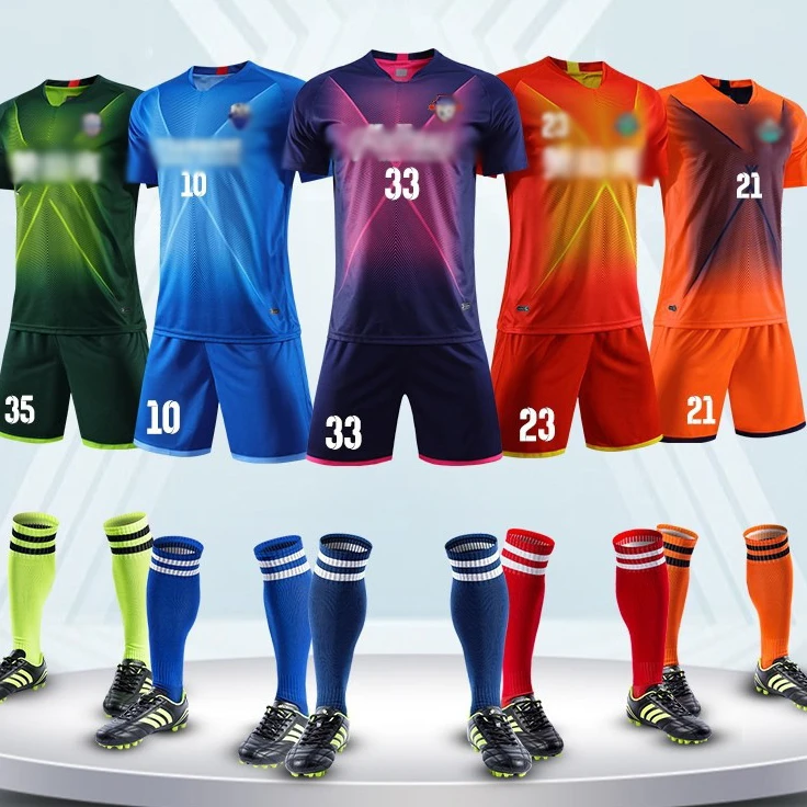 Dooream Soccer Track Suits Sports Uniform Football Jersey Wholesale Manufacture Custom Cheap Breathable Polyester for Men Adults
Dooream Soccer Track Suits Sports Uniform Football Jersey Wholesale Manufacture Custom Cheap Breathable Polyester for Men Adults