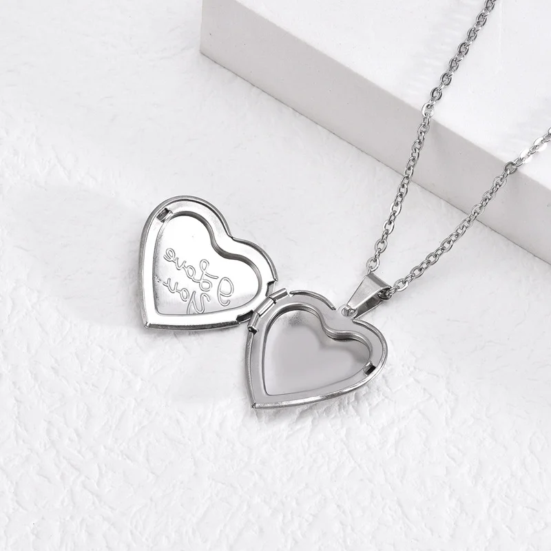Personal Jewelry Sublimation Blank Stainless Steel Gold Plated Photo Frame Picture Heart Locket Pendant Necklace
Personal Jewelry Sublimation Blank Stainless Steel Gold Plated Photo Frame Picture Heart Locket Pendant Necklace
