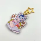 Anime Clear Epoxy Resin Acrylic Keychain Figure
