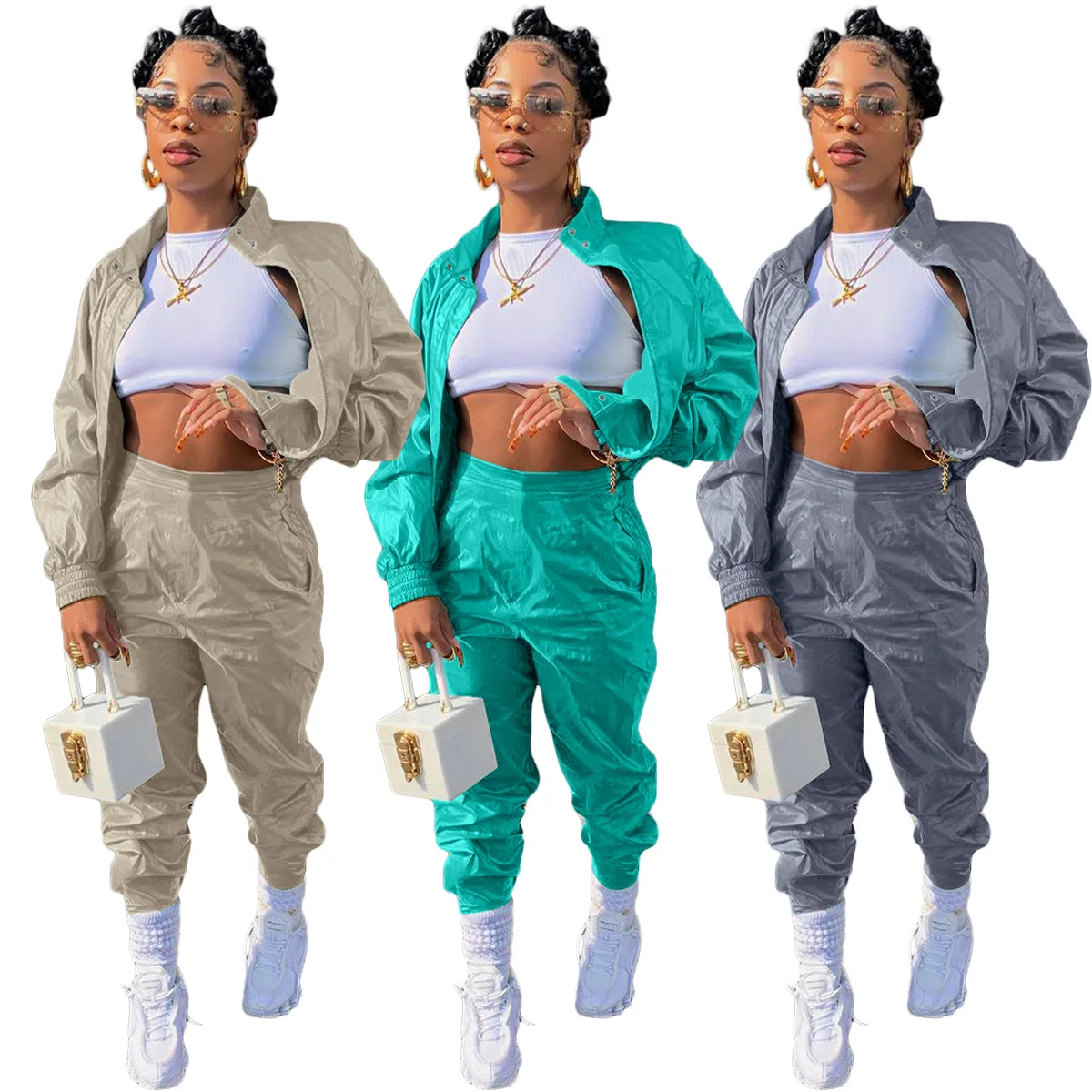 HT-6079 Fashion Casual Women'S Sports Solid Color Zipper High Quality Sweat Suits, Custom color
HT-6079 Fashion Casual Women'S Sports Solid Color Zipper High Quality Sweat Suits, Custom color