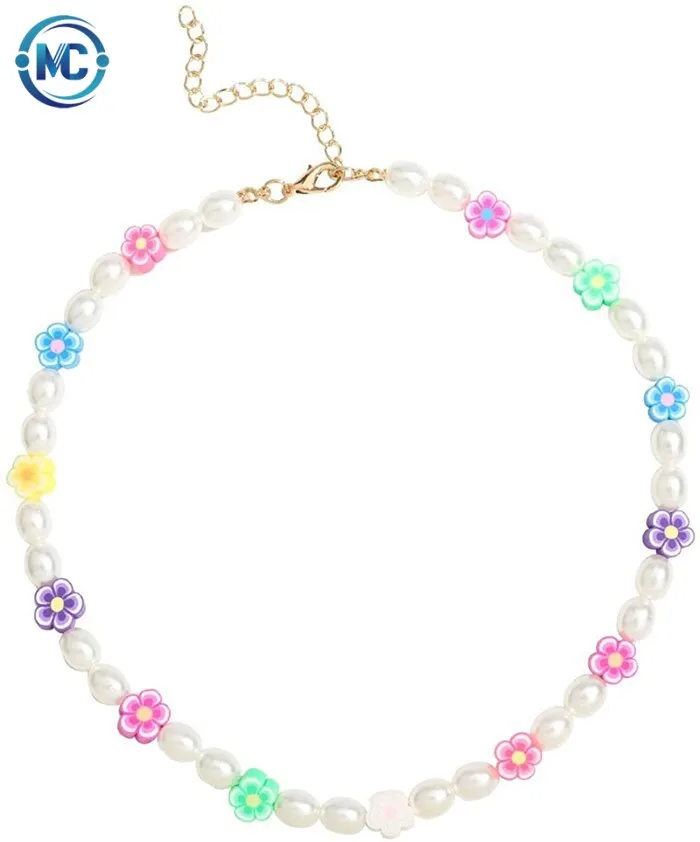Fashion trend imitation pearl rubber flower bracelet European and American style necklace for ladies gift necklace
Fashion trend imitation pearl rubber flower bracelet European and American style necklace for ladies gift necklace