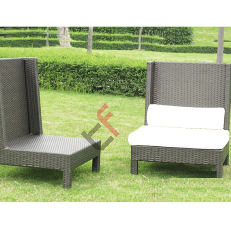 aluminium handwoven synthetic rattan meditation chair garden sets