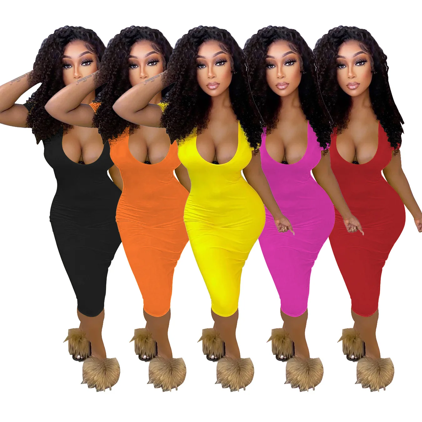 rib knit robe femme ropa de mujer summer 2021 Deep V neck club maxi sexy dress clearance sale plus size jersy dress, As pictures
rib knit robe femme ropa de mujer summer 2021 Deep V neck club maxi sexy dress clearance sale plus size jersy dress, As pictures