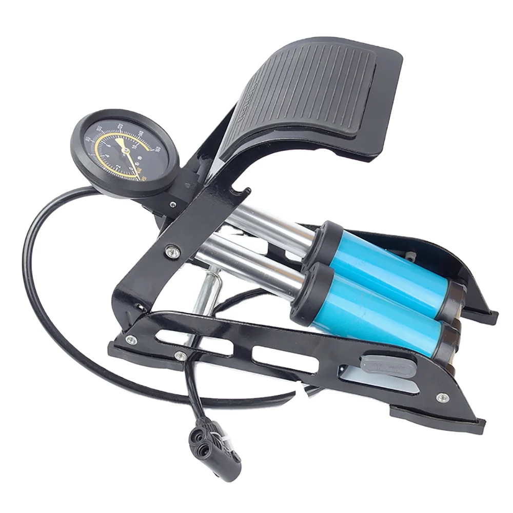 Manufactured Foot Pump For Bicycle With Gauge High Pressure Air Foot Pump For Bikes, Black, red, blue, gold
Manufactured Foot Pump For Bicycle With Gauge High Pressure Air Foot Pump For Bikes, Black, red, blue, gold