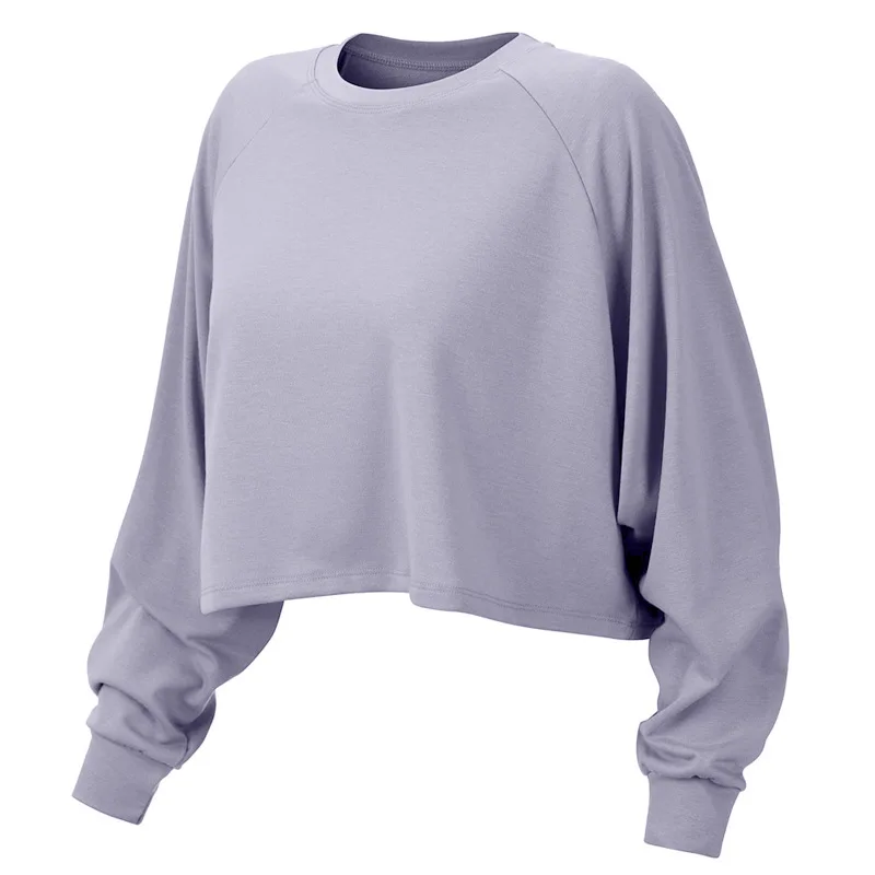 Lazy loose thin short round neck yoga tops women simple fashion fitness training clothes
Lazy loose thin short round neck yoga tops women simple fashion fitness training clothes