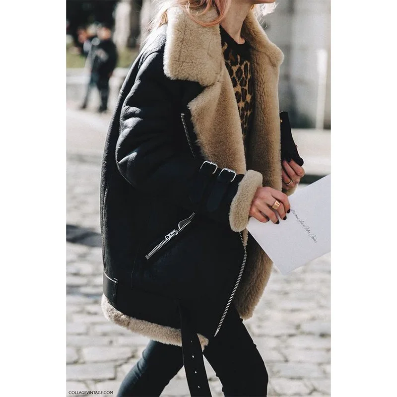2022 New Design Women Winter Lamb Wool Lapel Pockets Zip Up Tops Jacket Outerwear Motorcycle Cashmere Fur Padded Coat
2022 New Design Women Winter Lamb Wool Lapel Pockets Zip Up Tops Jacket Outerwear Motorcycle Cashmere Fur Padded Coat