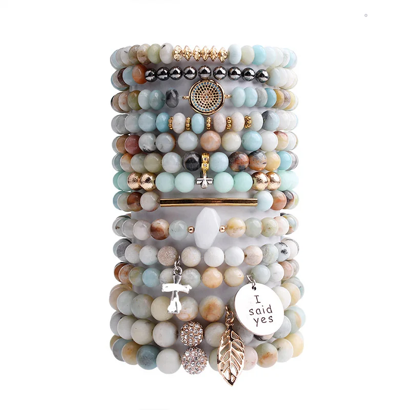 Wholesale Men Women DIY Natural Stone Bracelet Bead Yoga Bangle Lotus Custom Cross Pendant Multi-Layer Natural Stone Bracelet
Wholesale Men Women DIY Natural Stone Bracelet Bead Yoga Bangle Lotus Custom Cross Pendant Multi-Layer Natural Stone Bracelet