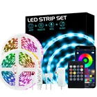 Led ストリップライト 32.8ft rgb 300led 12v 音楽アプリで led ストリップライト bluetooth テレビ led バックストリップ 10 メートル smd 5050 セット