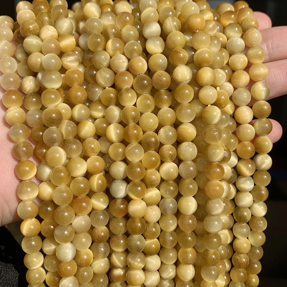 Wholesale Gemstone Beads 4MM-12MM Round Natural Golden Tiger Eye Stone Beads For Jewelry Making DIY
Wholesale Gemstone Beads 4MM-12MM Round Natural Golden Tiger Eye Stone Beads For Jewelry Making DIY