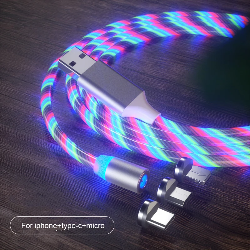 ORPHIE 3 in 1 LED light USB Luminous Glow Flowing Magnetic Charging USB Cable wire cord For Lightning Android Type C
ORPHIE 3 in 1 LED light USB Luminous Glow Flowing Magnetic Charging USB Cable wire cord For Lightning Android Type C