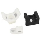 HC/ STM series Nylon saddle type cable tie mount in natural or black color