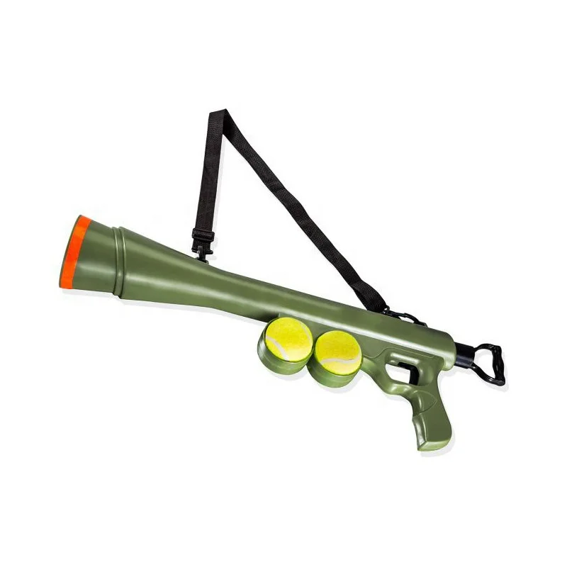 Stock Wholesale Dog Tennis Ball Launcher with 2 balls 2 Palline Bazooka Interactive Toy, Customized
Stock Wholesale Dog Tennis Ball Launcher with 2 balls 2 Palline Bazooka Interactive Toy, Customized
