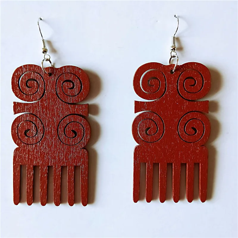 Wholesale Personalized Vintage African Wooden Earrings Colorful Painting Geometric Comb Wood Earrings
Wholesale Personalized Vintage African Wooden Earrings Colorful Painting Geometric Comb Wood Earrings