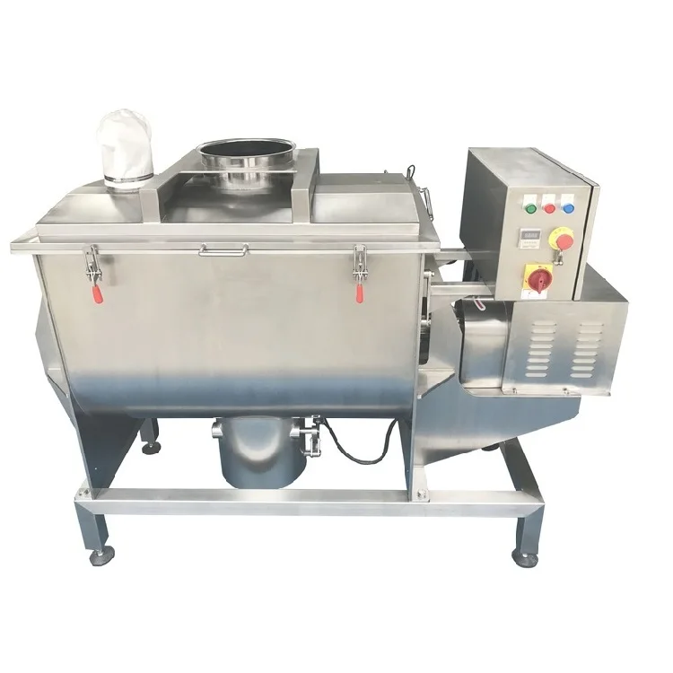 Customized stainless steel rice powder double ribbon mixing machine/screw mixer/mixing blender machine