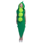 Adult Peas Halloween Costume Funny Cosplay Party Green Peas Costume