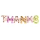 Colorful Rhinestone Word Hair Clip Customize Acetate Words Hairpins Letter Hair Pins for Women