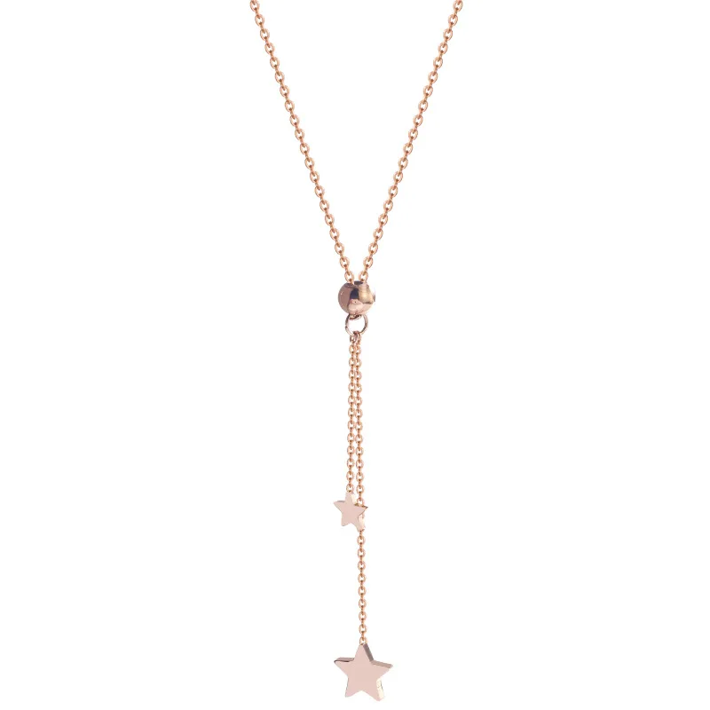 Bohemian Tassel Multi-layer Star Pendant Necklace Stainless Steel Women Girl Necklace Jewelry, Rose gold
Bohemian Tassel Multi-layer Star Pendant Necklace Stainless Steel Women Girl Necklace Jewelry, Rose gold
