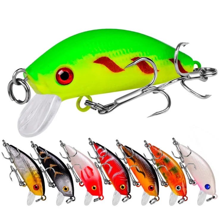 2022 50mm13.6g 8 Colors Artificial Plastic Hard Bait With 10# Hook Floating Fishing Minnow Bait
2022 50mm13.6g 8 Colors Artificial Plastic Hard Bait With 10# Hook Floating Fishing Minnow Bait