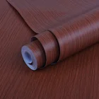 3d brown color wood like sticker bedroom self adhesive wallpaper home decoration peel and stick wall paper