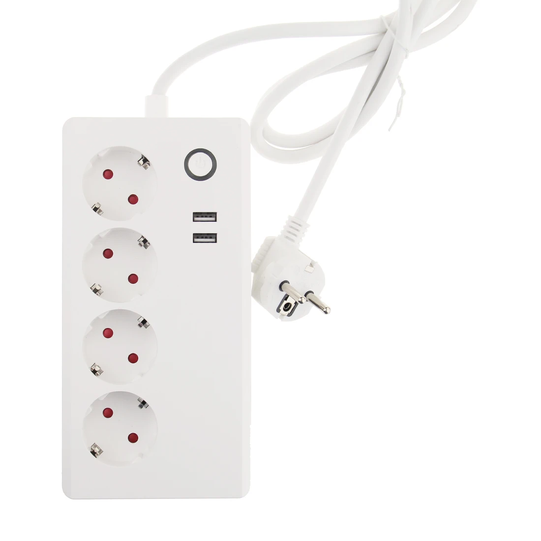 Tuya Smart Power Strip Wireless USB LED Strip Light Power Supply EU Fast Charger Wifi Smart Socket, White
Tuya Smart Power Strip Wireless USB LED Strip Light Power Supply EU Fast Charger Wifi Smart Socket, White