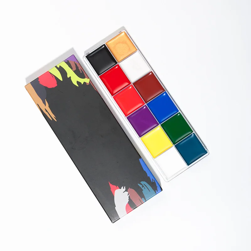 Low MOQ 12 Colors Face Body Art Oil Painting Supplies Halloween Stage Performance Makeup Cosmetic Private Label
Low MOQ 12 Colors Face Body Art Oil Painting Supplies Halloween Stage Performance Makeup Cosmetic Private Label
