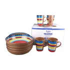 BPA free wholesale popular design porcelain like melamine plastic dinner plate dinnerware set