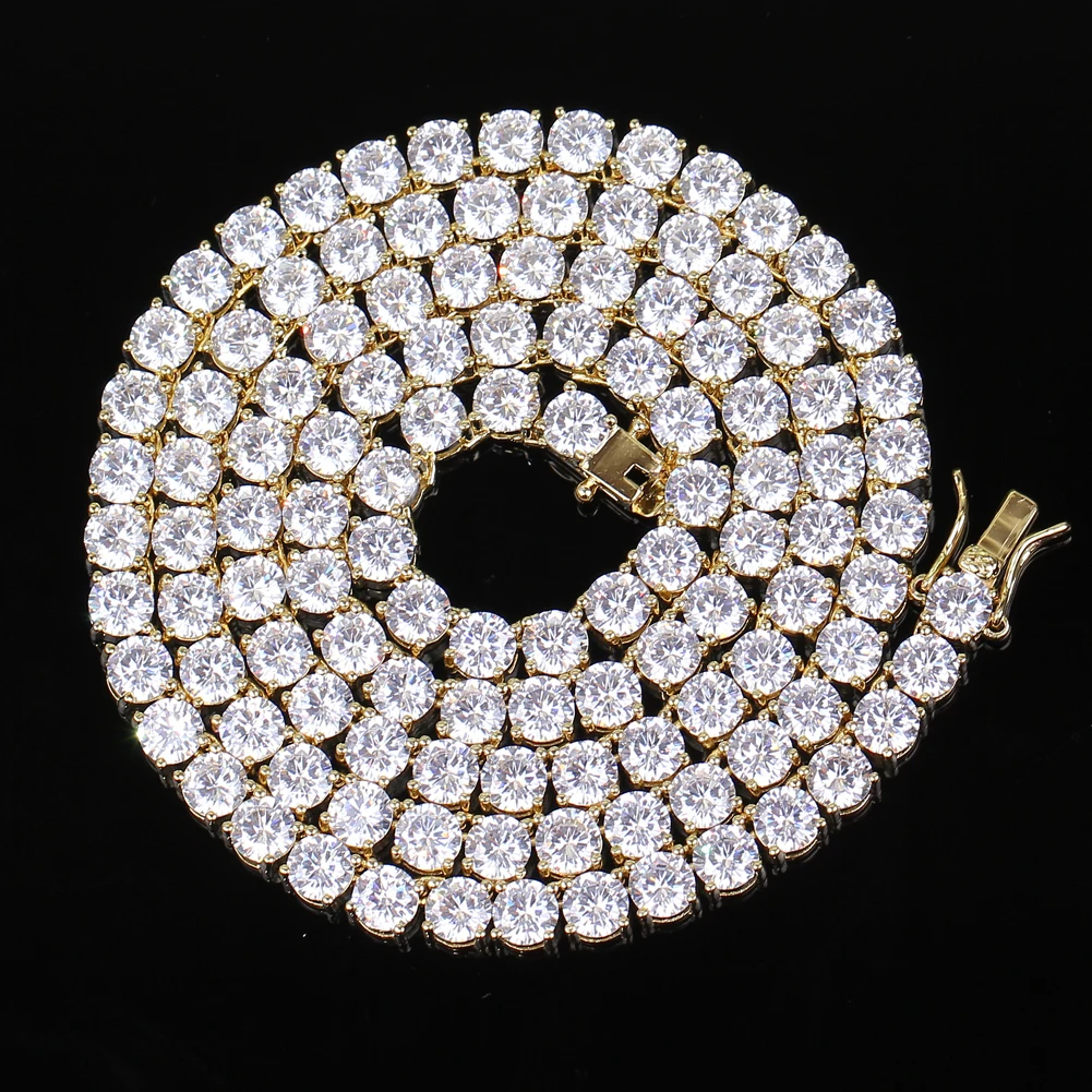BC019 CZ Tennis Chain 3mm 4mm 5mm brass 1Row Ice Necklace Hip hop Bling Jewelry Unisex Charm Personalised
BC019 CZ Tennis Chain 3mm 4mm 5mm brass 1Row Ice Necklace Hip hop Bling Jewelry Unisex Charm Personalised
