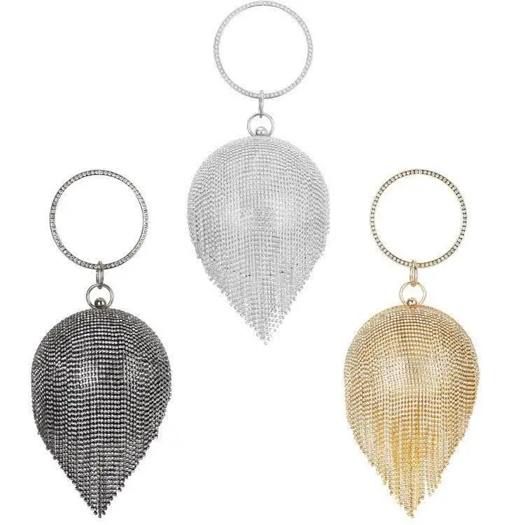 Newest Woman Gold Glitter Women Tassel Party Silver Purse Diamond Handbags Wedding Round Ball Ladies Evening Bag
Newest Woman Gold Glitter Women Tassel Party Silver Purse Diamond Handbags Wedding Round Ball Ladies Evening Bag