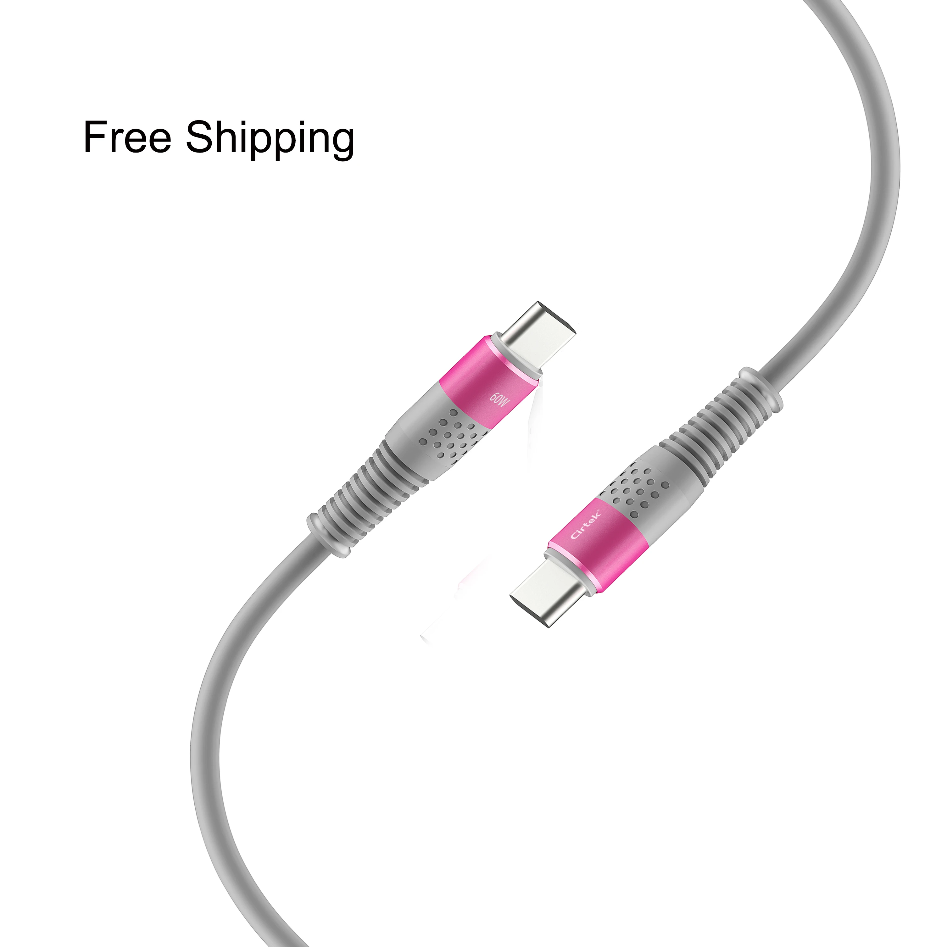 Cirtek 2021 new 1m 60w type c to type c cable charger data cable fast charging mobile phone data cable usb c with good quality
Cirtek 2021 new 1m 60w type c to type c cable charger data cable fast charging mobile phone data cable usb c with good quality
