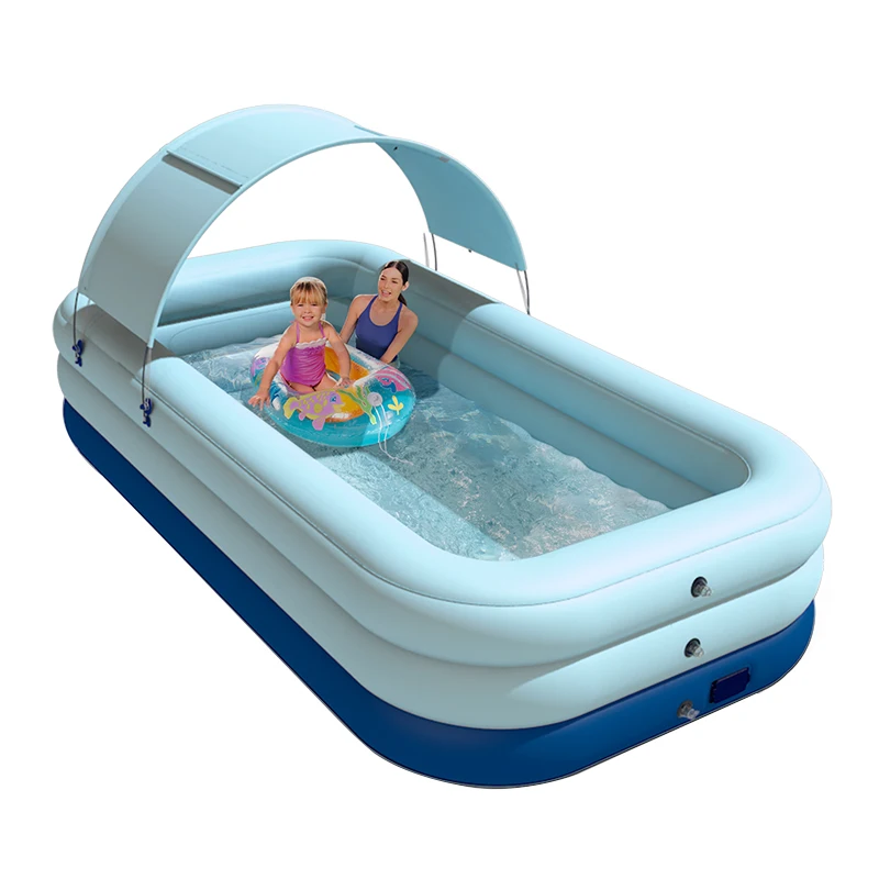 Automatic Large Size 300 CM Inflatable Swimming Pool No Pump Required Pool With Canopy For Kids Family Water Party, Pink,blue
Automatic Large Size 300 CM Inflatable Swimming Pool No Pump Required Pool With Canopy For Kids Family Water Party, Pink,blue